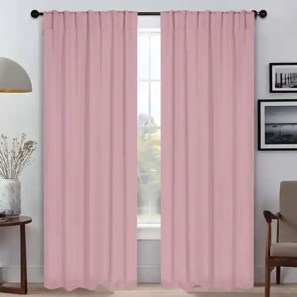 Superior Mauve Chalk Room Darkening Curtain Panels 50x94
